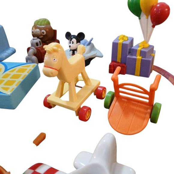 Vintage Lot of 20 Random Toys Plastic Wood McDonald's Melissa & Doug Disney - Picture 6 of 6